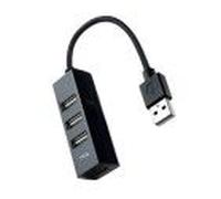 Nanocable 10.16.4404 hub & concentrateur USB 2.0 Noir