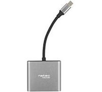 Natec Hub USB NMP-1607 Adaptateur multiport USB-C vers USB 3.0 et HDMI 4K