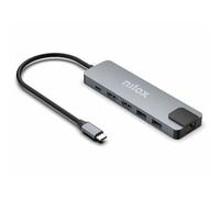 Hub USB Nilox NXDSUSBC08 Gris