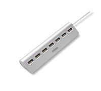 Nilox Hub USB NXHU7ALU2 – USB 2.0 480 Mbit/s – Gris