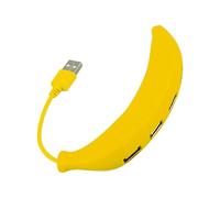 Hub USB pour ordinateur portable - Adaptateur multiport 5,43 x 1,02 x 1,02 pouces Répartiteur de 2.0 4 ports | Type Adaptateur USB Extenseur Hub Forme Banane
