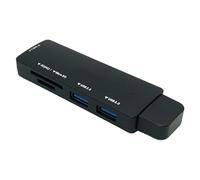 Hub USB pour ordinateur portable, concentrateur USB 5 en 1, adaptateur multi-ports portable, concentrateur de données ultra fin pour clé USB, disque dur mobile, ordinateur portable, PC, imprimante