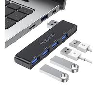 Hub USB pour Ordinateur Portable, MOGOOD USB Hub 3.0 USB Splitter Ultra Slim Data Hub USB [Charge Non Pris en Charge] Station Adaptateur de Port Multi Type A pour Ordinateur Portable, PC Window