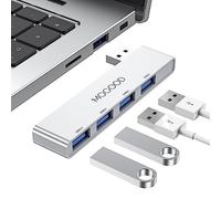 Hub USB pour Ordinateur Portable, MOGOOD USB Hub 3.0 USB Splitter Ultra Slim Data Hub USB [Charge Non Pris en Charge] Station Adaptateur de Port Multi Type A pour Ordinateur Portable, PC Window