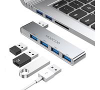 Hub USB pour Ordinateur Portable, MOGOOD USB Hub 3.0 USB Splitter Ultra Slim Data Hub USB [Charge Non Pris en Charge] Station Adaptateur de Port Multi Type A pour Ordinateur Portable, PC Window