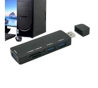 Hub USB pour ordinateur portable, station d'accueil multiport | Adaptateur multi-ports USB 5 en 1 - Station d'accueil USB C stable pour ordinateur portable, hub de données ultra fin pour la maison et