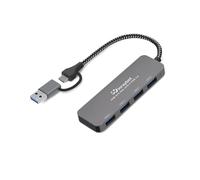 Hub USB, répartiteur 4 ports USB 3.0, extension de hub de port USB, hub USB C 1 entrée 4 sorties pour ordinateur portable, PC, hub USB A USB 3.0, hub USB C Plug and Play