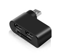 Hub USB - Répartiteur Rotatif 4 Ports 480 Mbps, Adaptateur Compact, Rallonge Légère, Connecteur Multi-appareils | Hubs De Partage De Données À Grande Vitesse Pour Ordinateur Portable, Ordinateur De Bu