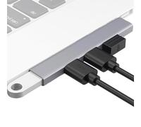 Hub USB - Répartiteur USB 3.0 4 Ports | Adaptateur hub USB multiport pour Ordinateur Portable, imprimante, clé USB, claviers | Extenseur de hub USB Portable pour PC, de données Efficace et c