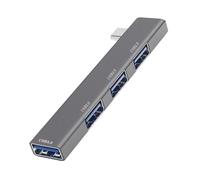 Hub USB - Répartiteur USB | Répartiteur USB 4 ports | Extenseur USB | Aluminium 3.0 Ultra Slim Hub USB Splitter USB Hub USB Hub Multiport Adaptateur USB Extender USB pour ordinateur portable/PC/clé