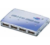 Hub USB Roline - 1x mini-USB 5 broches - 4x USB - USB2.0