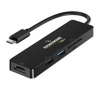 Hub USB - Tecnoware - 5-en-1 - Compatible MacBook et Tablettes - Mince et Léger - 5 Ports