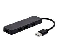 Hub USB - T'nB - 4 Ports USB-A - Auto-alimenté - Vitesse 480 Mbps - Noir