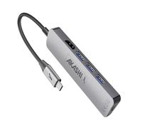Akashi Hub USB Type-C 5 en 1 Multiports HDMI 4K USB 3.0 Gris