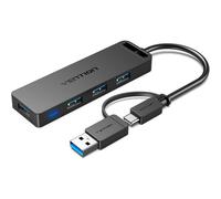 Hub USB Type C/A vers 4 ports USB 3.0 compatible MacBook Pro/Air, iPad, notebook