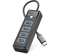 Hub USB Type-C - ORICO - Ultra Sottile - 4 Ports - 5 Gbps - Noir