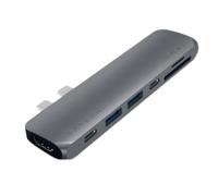 Hub USB Type-C Pro 40Gbps en Aluminium avec HDMI 4K Gris anthracite