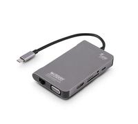 Hub USB Type-C Urban Factory multi-écran 100 W Gris pour PC