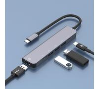 Hub USB type c vers HDMI, adaptateur 3 USB type c double PD pour MacBook Pro/Air/Huawei Mate Expansion Dock 6 en 1