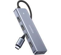 Hub USB - UGREEN - 4 ports USB 3.0 + USB-C - Gris