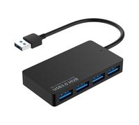 Hub USB - Ultra Mince Adaptateur USB 3.0 - Hub Extendeur Multiple Haute Vitesse,pour PC Portable Clé Imprimante Caméra Souris Bureau Voyage Maison Dortoir Salle Conférence PC Bureau