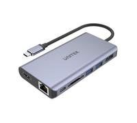 UNITEK uHUB S7 USB 3.2 Gen 1 (3.1 Gen 1) Type-C Gris