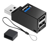 Hub USB, USB 3.0 3 ports, répartiteur USB de voiture haute vitesse, Plug and Play pour MacBook, Mac Pro/Mini, iMac, Surface Pro, XPS, PC portable, clés USB, disque dur mobile, radiateur USB, scanner