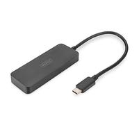 HUB VIDÉO MST - DIGITUS - DS-45334 - 3 Ports - USB-C vers 3X DisplayPort - Noir