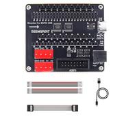 HUB75 RGB Matrix Adapter Board for ESP32-S3-DevKitC-1 & ESP32-DevKitC V4, RGB LED Matrix Panel Interface Board, Dual Power Input USB Type-C 5V/4A Or DC-044 5V/8A, Dual VH-4P 5V Outputs