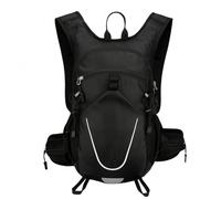 Huba Sac à dos de randonnée 20 l avec poche d'épaule - Petit sac à dos de randonnée avec dos ventilé pour homme et femme - Noir