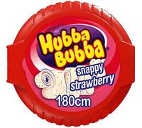 HUBBA BUBBA Bubble Tape accrocheur, chewing-gum fraise 1,8 m (Pack de 12)