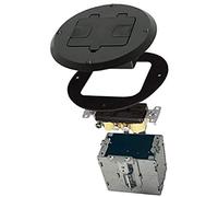 Hubbell-raco 6239bk 1-Gang rond Wood Floor Box Kit