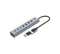 Conceptronic Hub USB HUBBIES20G USB 3.2 Gen 1 (3.1 Gen 1) Type-C 5000 Mbit/s Gris