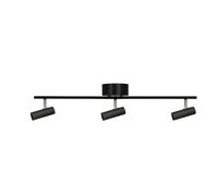 Globen Lighting Plafonnier Hubble 3 Long Noir-laiton