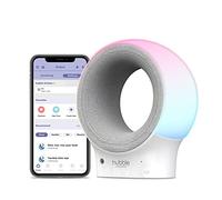 Hubble Connected Eclipse Babyphone et apaiseur audio Wi-Fi intelligent avec veilleuse 7 couleurs, SleepTrainer, berceuses préchargées, enceinte Bluetooth et capteur de température ambiante