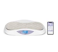 Hubble Connected Grow Pèse-bébé Bluetooth intelligent avec écran LCD, suivi du poids, matelas à langer doux. Tare & maintien ainsi qu'une technologie à 4 capteurs pour une excellente précision