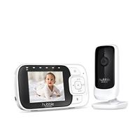 Hubble Connected Nursery View+ Babyphone Caméra avec écran de 2,8 pouces, vision nocturne infrarouge, berceuses, indicateur de niveau sonore visuel, zoom numérique et capteur de température ambiante