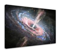 Hubble sonde tsunami stellaire à travers la galaxie poster univers trou noir Wall Art Moderne maison salon décoration photo astronome décoration (30x45cm-Encadrée)