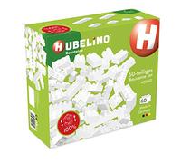 Hubelino #420602 Lot de 60 Blocs de Construction Blancs compatibles avec Les Grands Blocs de Construction d'autres Fabricants Fabriqué en Allemagne