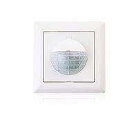 HUBER Détecteur de mouvement Motion 15R PIR 190° pour l'intérieur I Détecteur de mouvement encastré - Capteur de mouvement avec interrupteur, également pour séries d'interrupteurs [55 x 55 mm], sortie