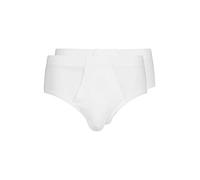 HUBER Duo Line Feinripp Slip mit Eingriff 2er Pack, Blanc (0500), XL (Lot de 2) Homme