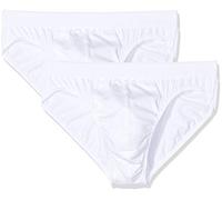 HUBER Herren Brasil Slip 2er Pack, Blanc (0500), M (Lot de 2) Homme