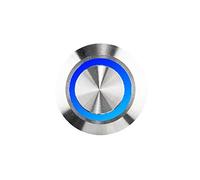 Huber LED Sonnette 12660, acier inoxydable vandalismussicher, contre les projections d'eau, bleu 0.10W, 42.00V