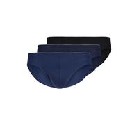 Huber - Lot de 3 Slip Brasil Cotton 3 Pack 112635 - Homme - Blue-Black Selection - M