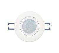 Huber Motion 22 Détecteur de mouvement PIR 360° pour l'intérieur I Détecteur de mouvement encastré avec lentille plate - Convient pour LED, capteur de mouvement, convient pour douille GU10