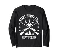 Hubert Hubertus Patron Saint of Hunters Fusils de Chasse Manche Longue