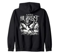 Hubert Hubertus Saint Patron des Chasseurs cerf catholique Sweat à Capuche