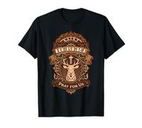 Hubert Hubertus Saint Patron des Chasseurs cerf catholique T-Shirt