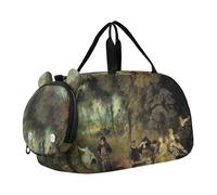 Hubert Robert Sac de voyage avec compartiment à chaussures pour fille Motif paysage, Antoine Watteau œuvre d'art peinture, Classique