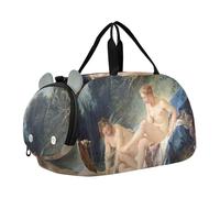 Hubert Robert Sac de voyage avec compartiment à chaussures pour fille Motif paysage, Francois Boucher peinture Diana, Classique